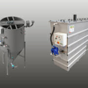 The LK separator in combination with ultrafiltration, splitting plants and LK tangential separator.